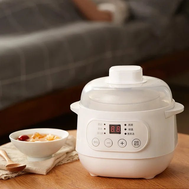 200W Electric Slow Cooker Food Steamer Stew Cup Multicooker Ceramic Pot Cubilose Stew Pregnant Tonic Baby Supplement Food Warmer - tutto per te