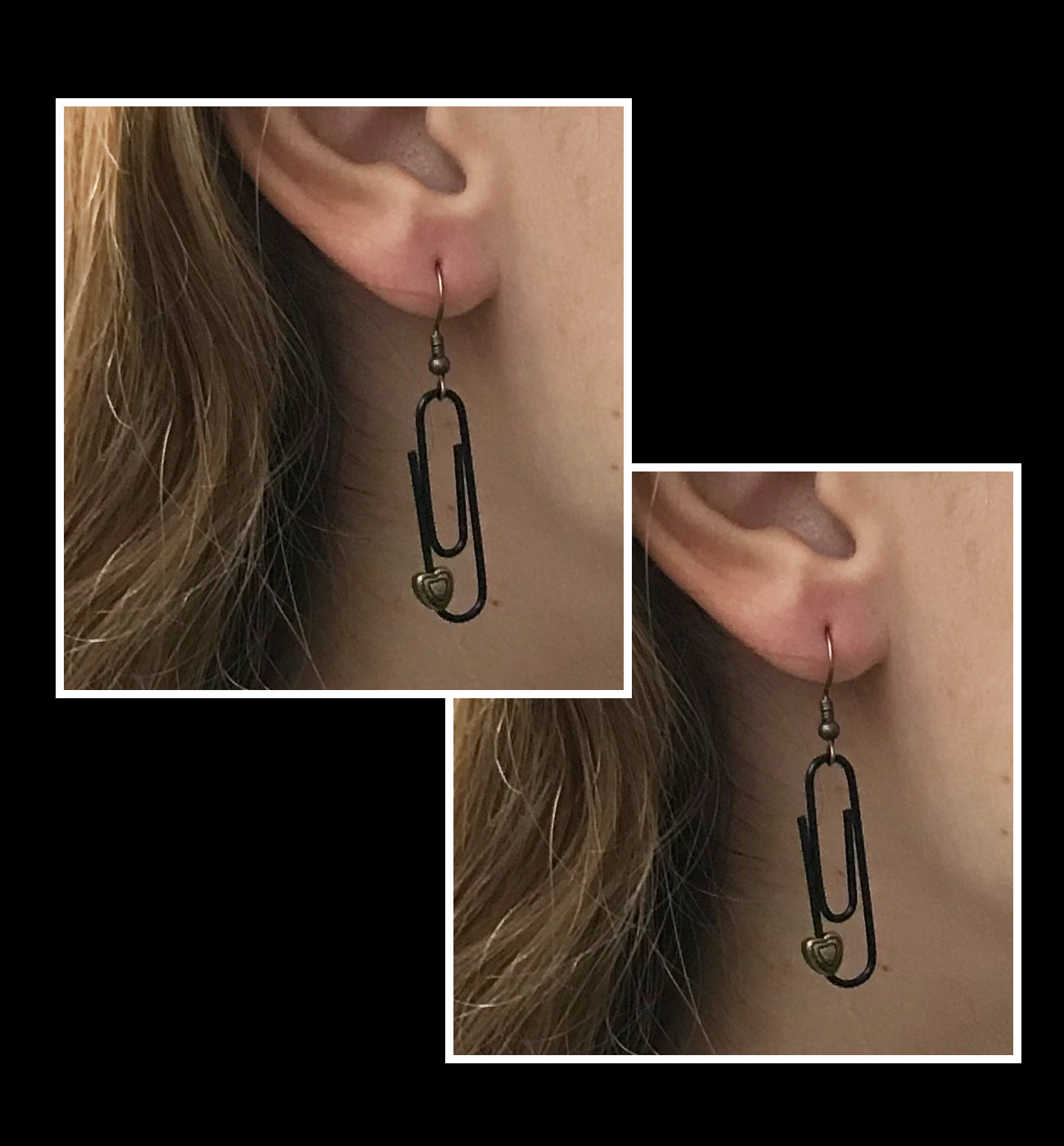 Lime Green Personalised Paperclip Earrings | by lovedbynlanla-4