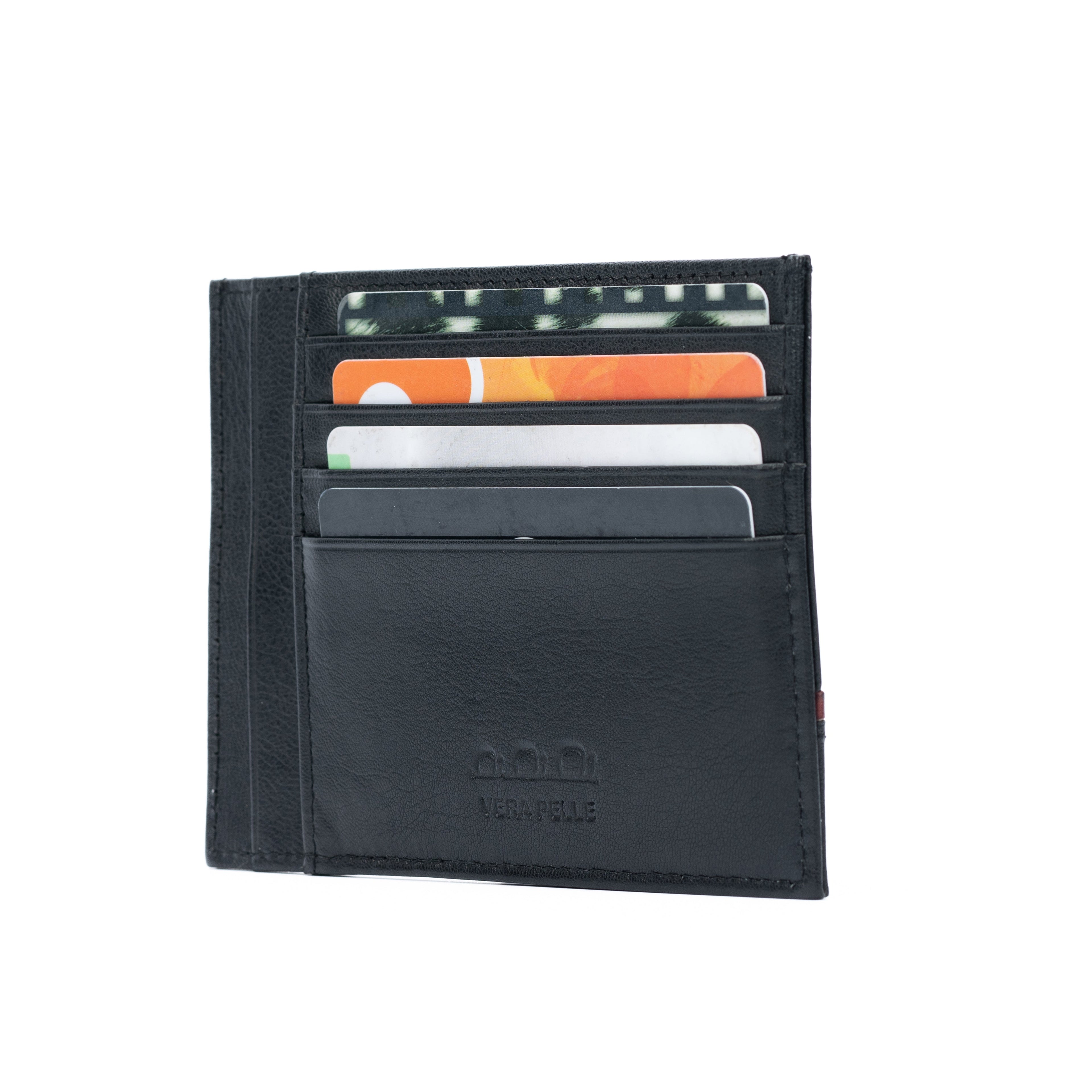 K10907AB | Portadocumenti/Carte di credito in Vera Pelle Col. Nero-1