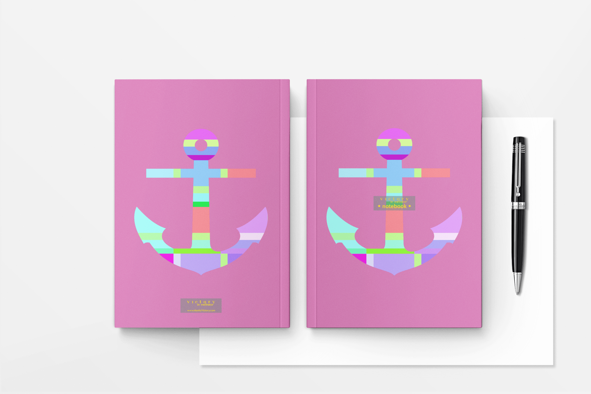 Anchor Kids Notebook - Pink, Nautical Theme, Journal for Girls | by Victory In Wellness - tutto per te
