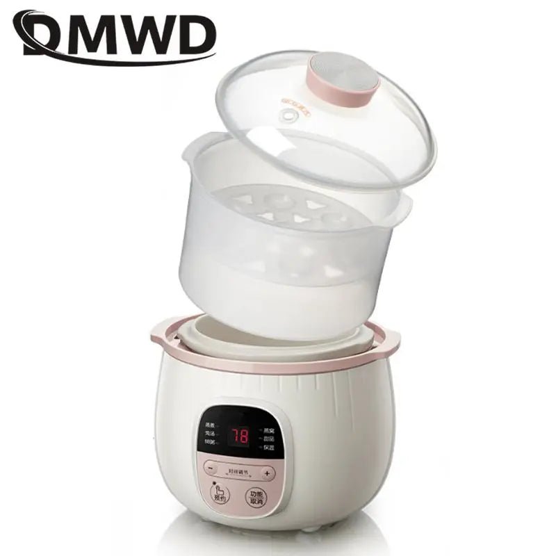 Multifunction Slow Cooker Baby Porridge Soup Bird's Nest Stew Pot Automatic Cooking machine Electric Food Steamer Ceramic liner - tutto per te