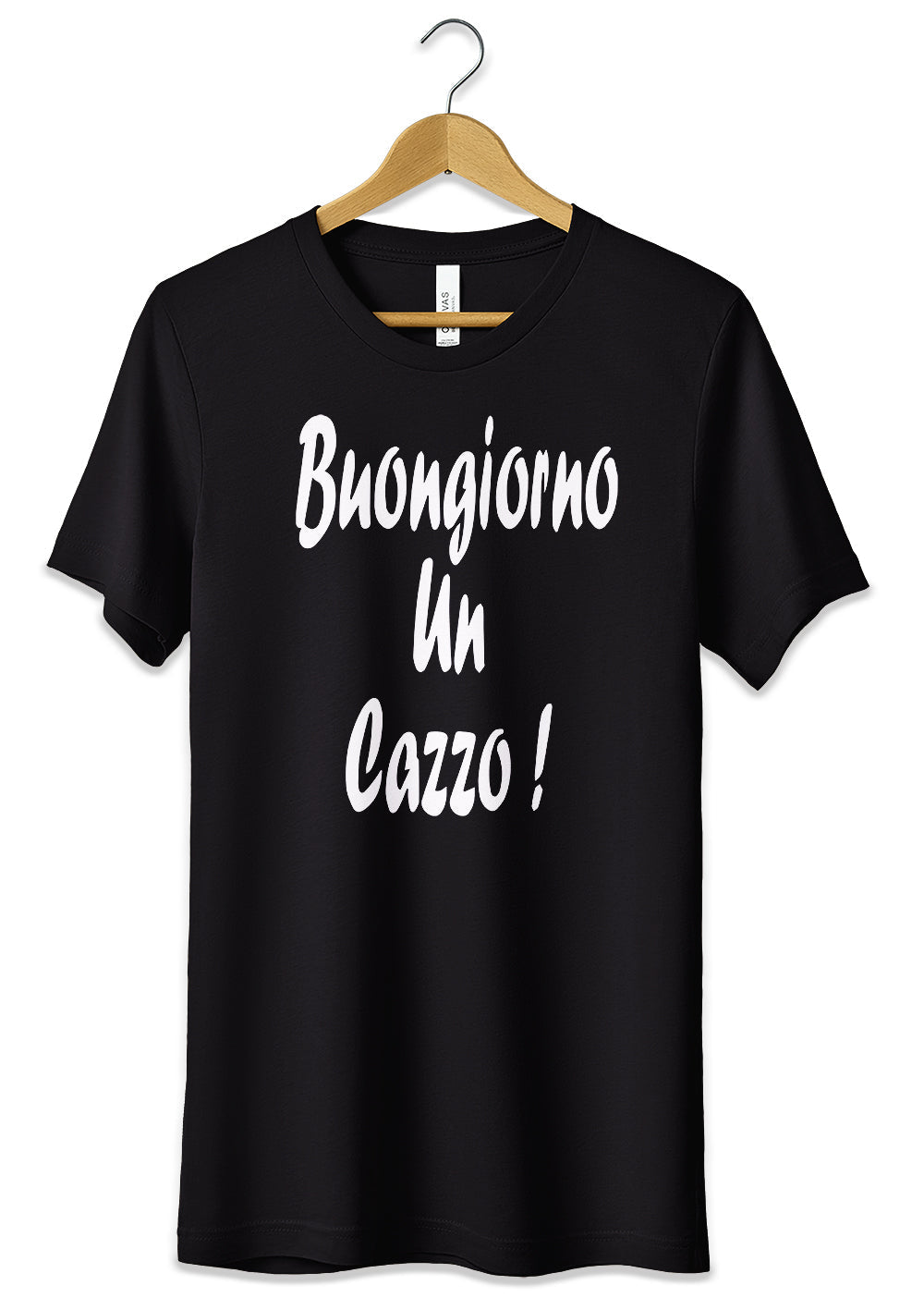 T-Shirt Maglietta Buongiorno un Cazzo Divertente-1