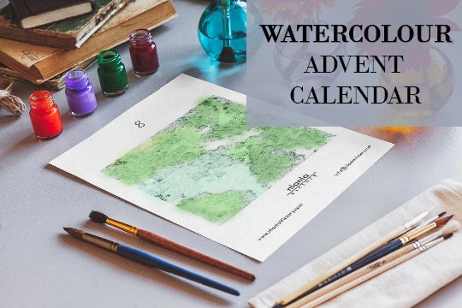 Watercolour Advent Calendar, Painting Advent Calendar, Painting Kit, Christmas Countdown - tutto per te